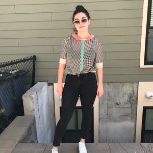 cop.copine Knit mesh top